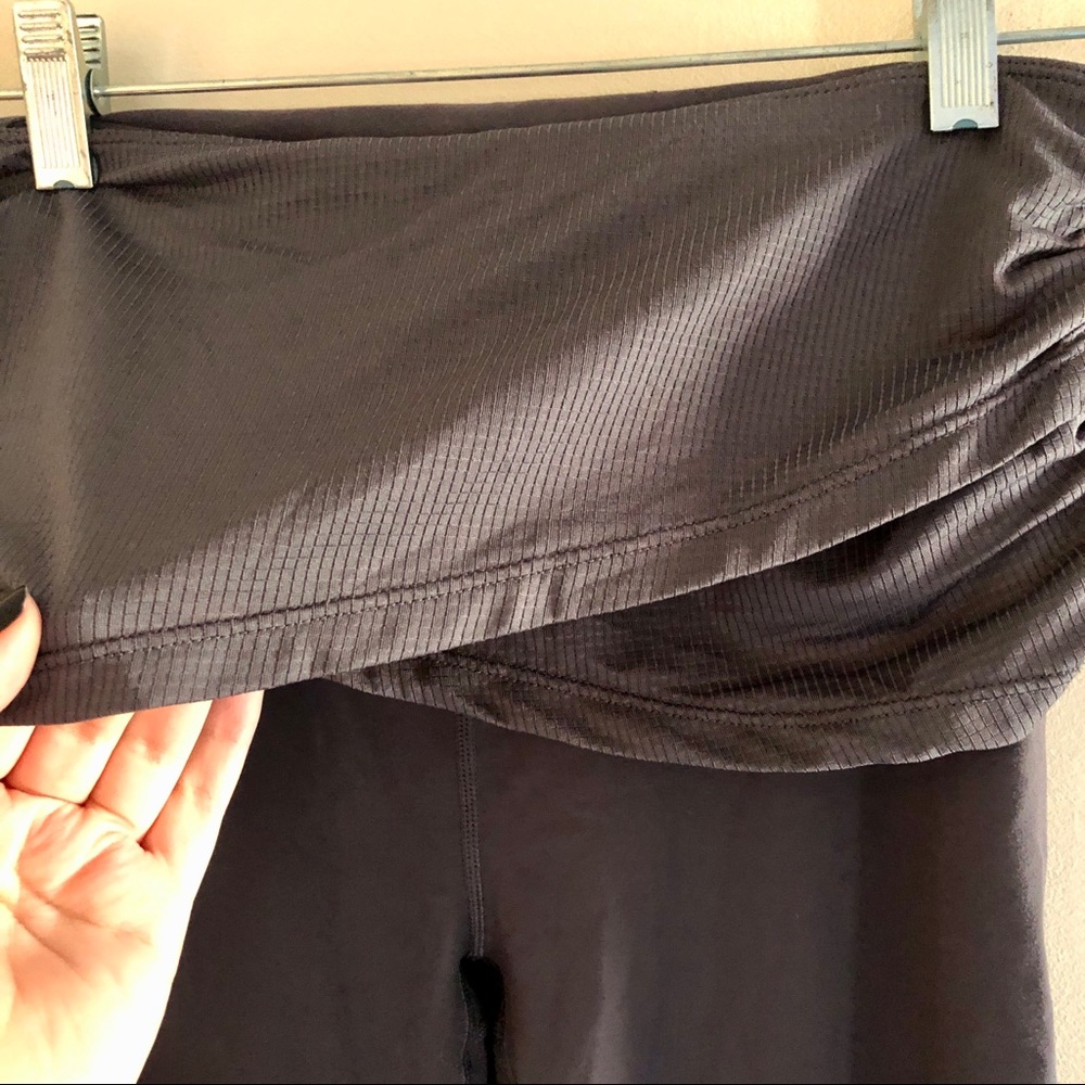 Fabletics Gray Fold Over Waistband Leggings - Picture 3 of 6